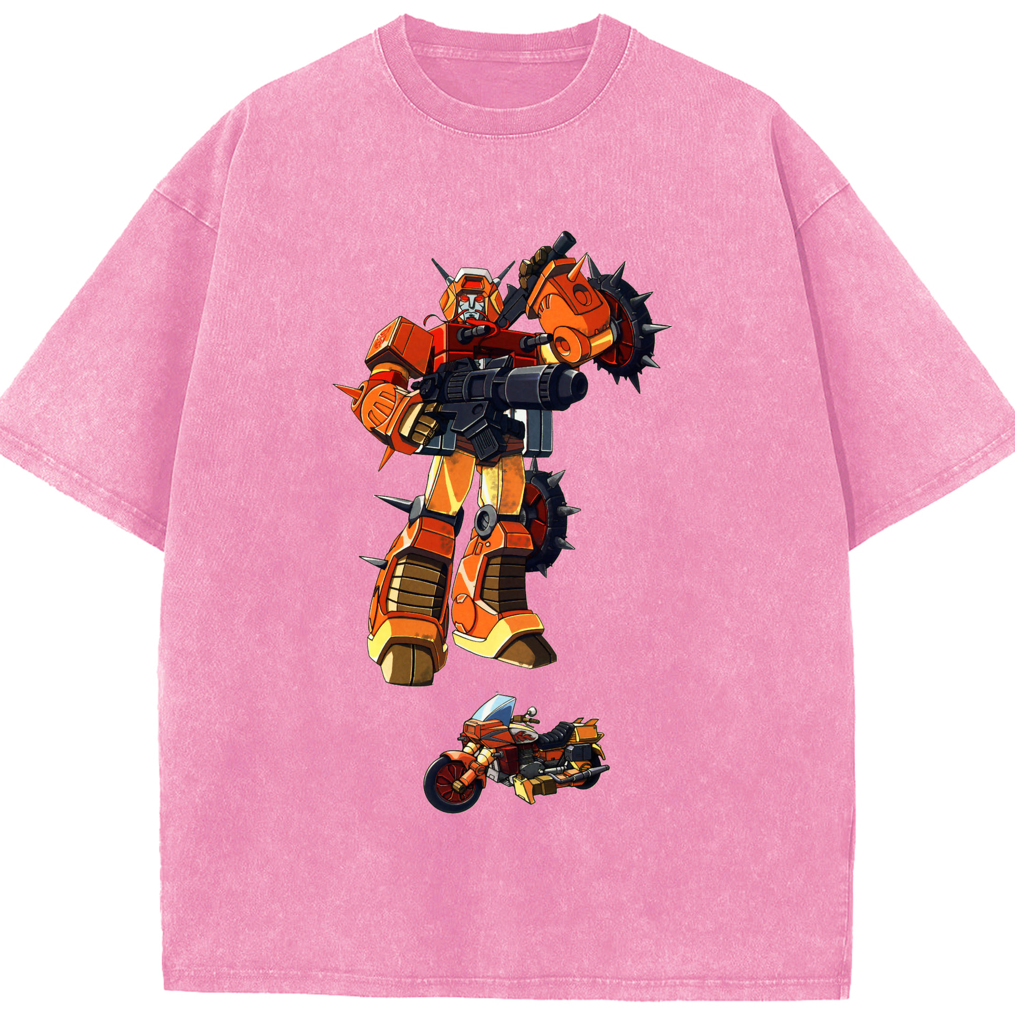 （画像用）  綿100% ヴィンテージ風 半袖Tシャツ（フロントプリント）